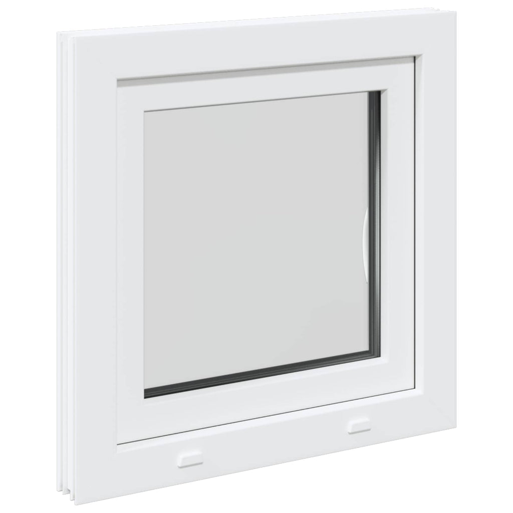 vidaXL Biała wewnętrzna kolor okna piwnicznego RISOR 55 x 55 cm