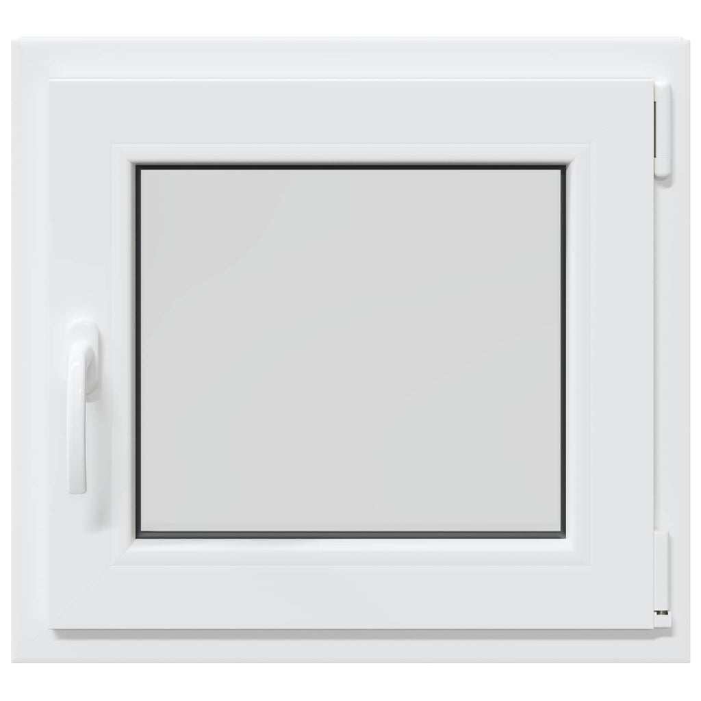 vidaXL Biała wewnętrzna kolor okna piwnicznego RISOR 60 x 55 cm
