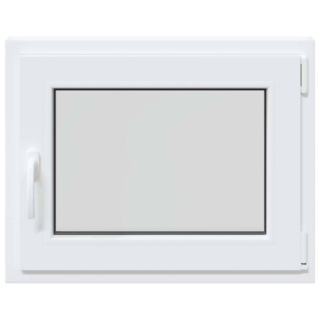 vidaXL Biała wewnętrzna kolor okna piwnicznego RISOR 75 x 55 cm