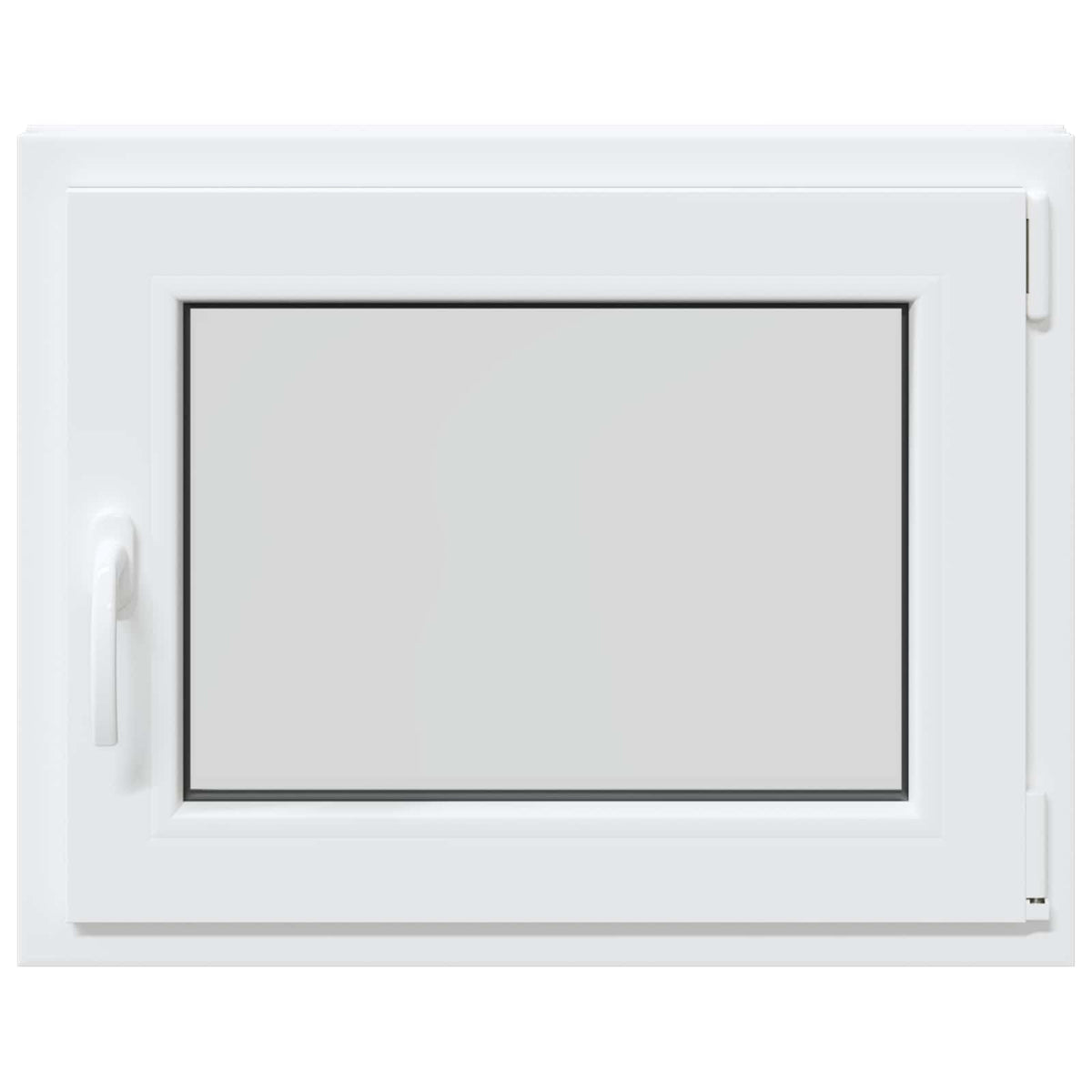 vidaXL Biała wewnętrzna kolor okna piwnicznego RISOR 75 x 55 cm
