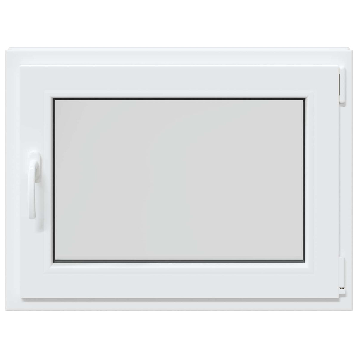 vidaXL Biała wewnętrzna kolor okna piwnicznego RISOR 80 x 55 cm
