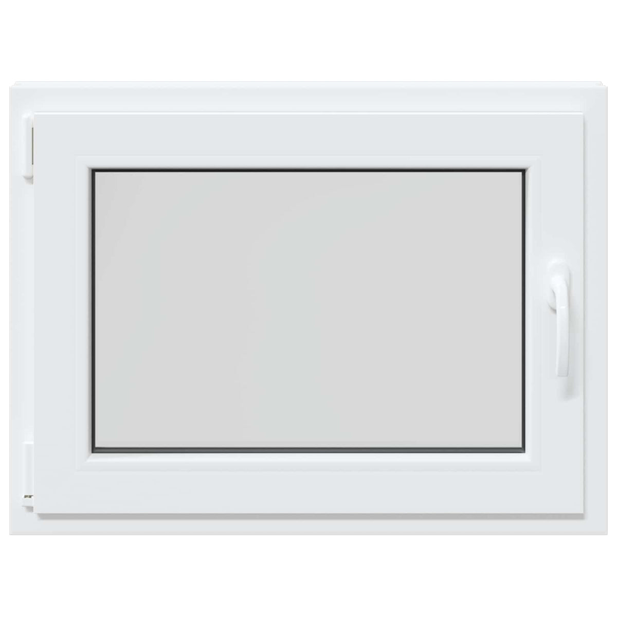 vidaXL Biała wewnętrzna kolor okna piwnicznego RISOR 80 x 55 cm