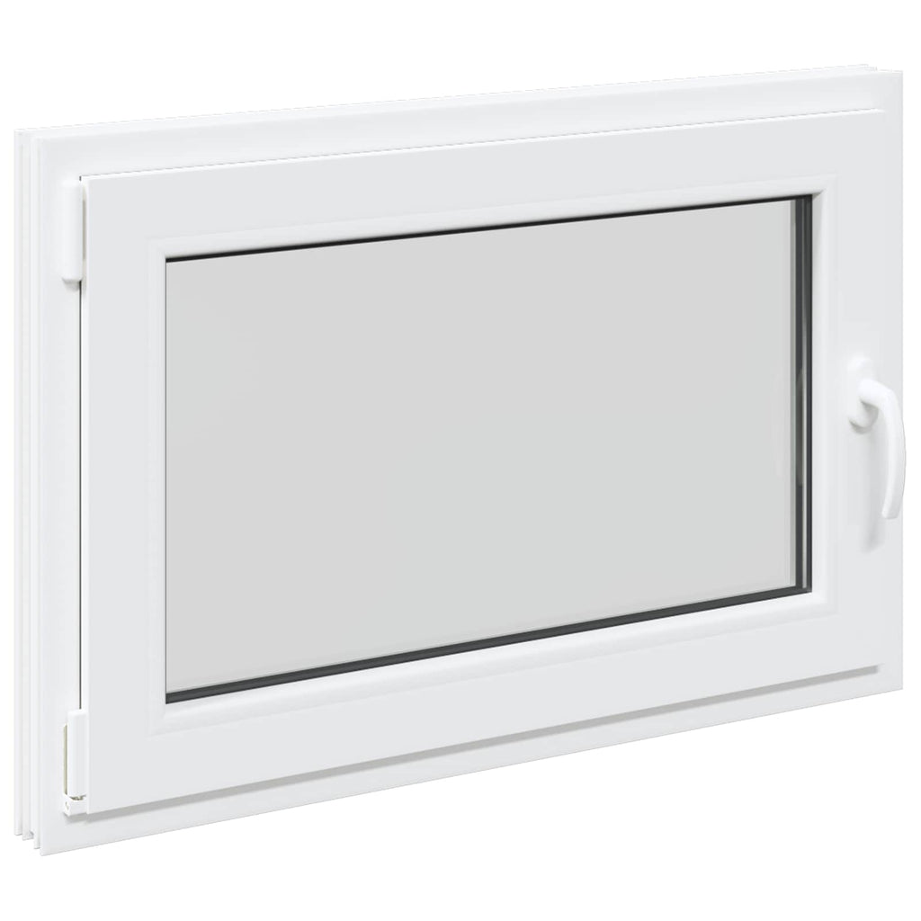 vidaXL Biała wewnętrzna kolor okna piwnicznego RISOR 90 x 55 cm