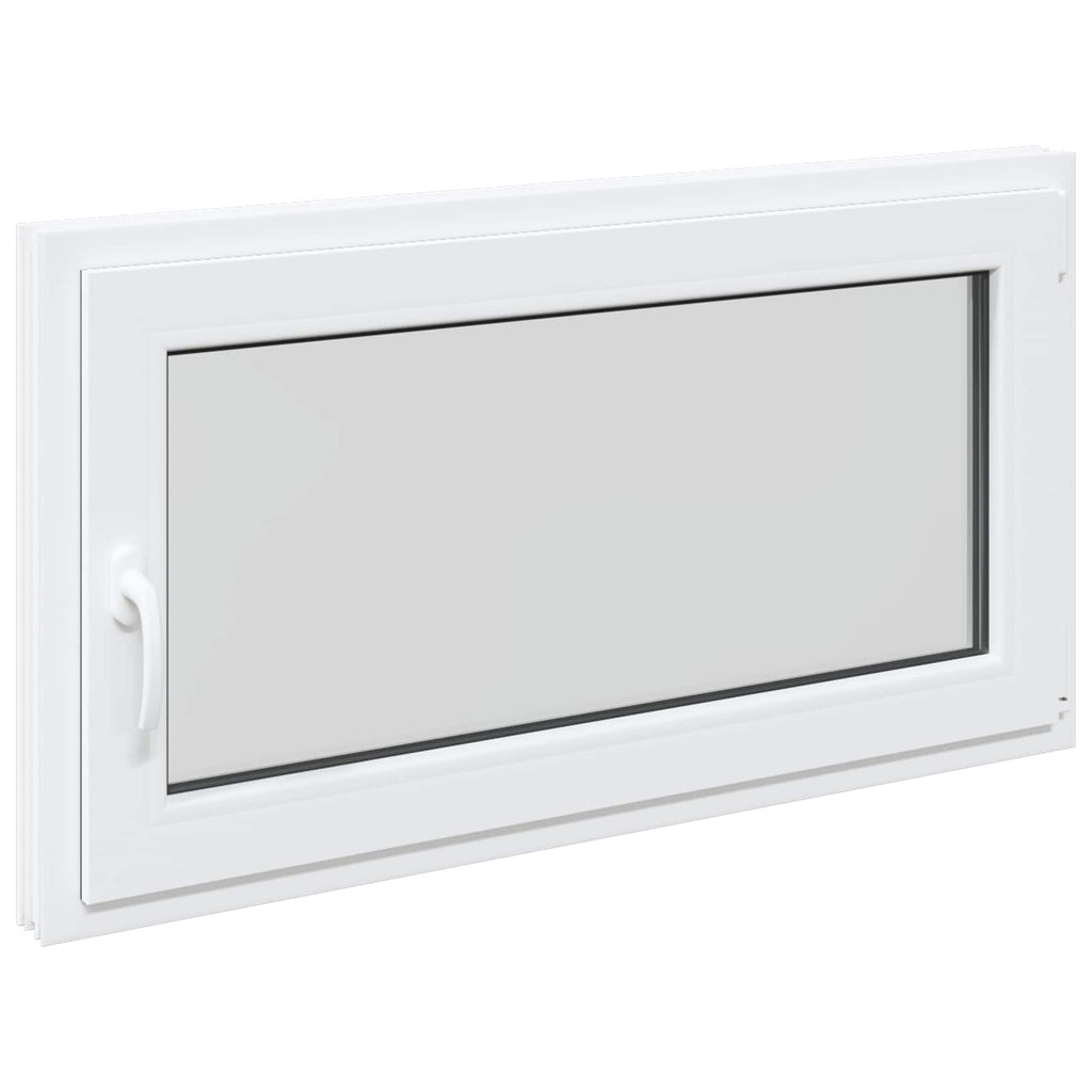vidaXL Biała wewnętrzna kolor okna piwnicznego RISOR 110 x 55 cm