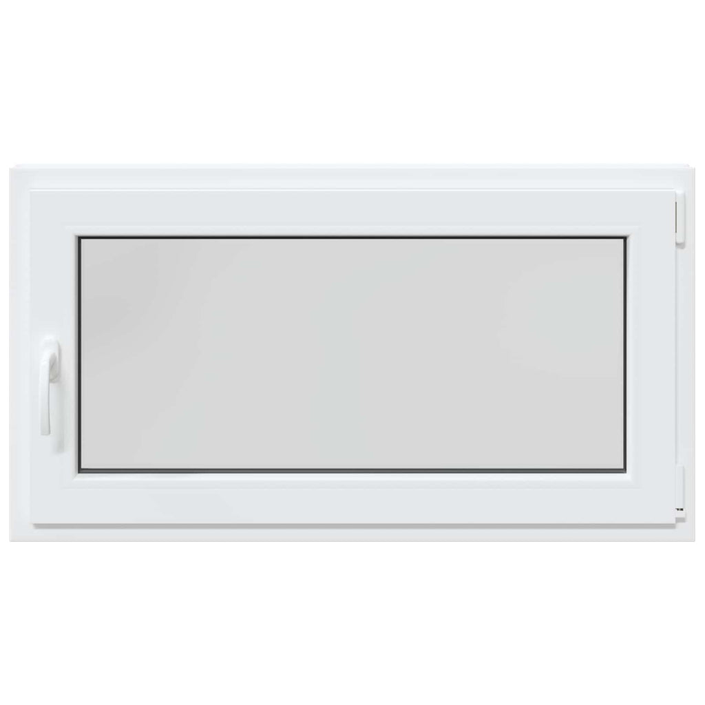 vidaXL Biała wewnętrzna kolor okna piwnicznego RISOR 110 x 55 cm