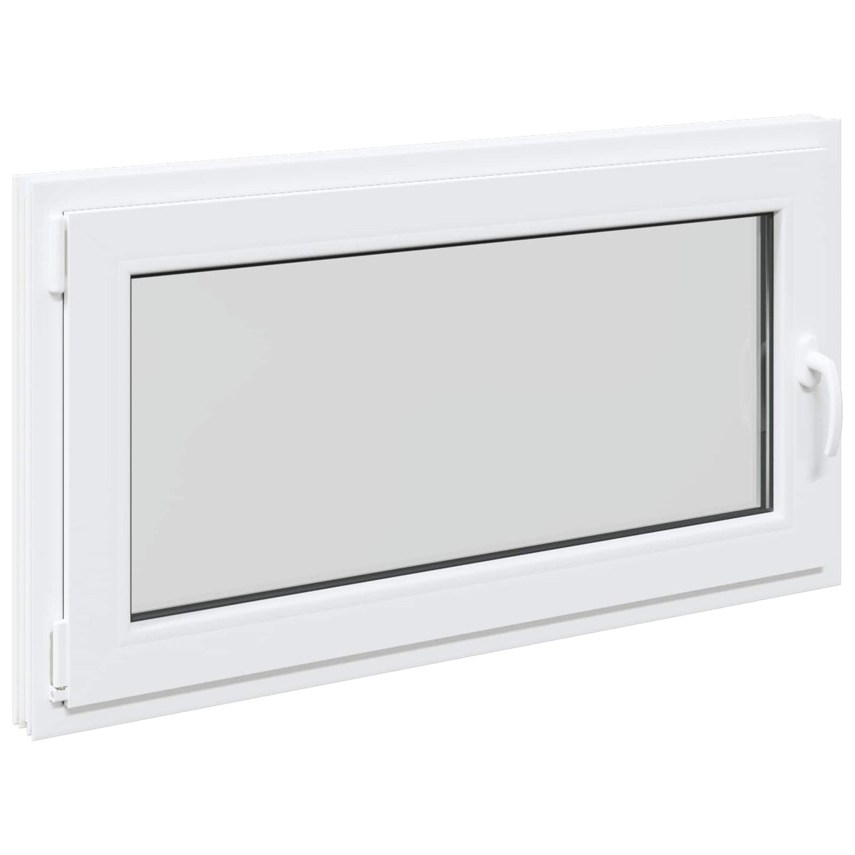 vidaXL Biała wewnętrzna kolor okna piwnicznego RISOR 110 x 55 cm