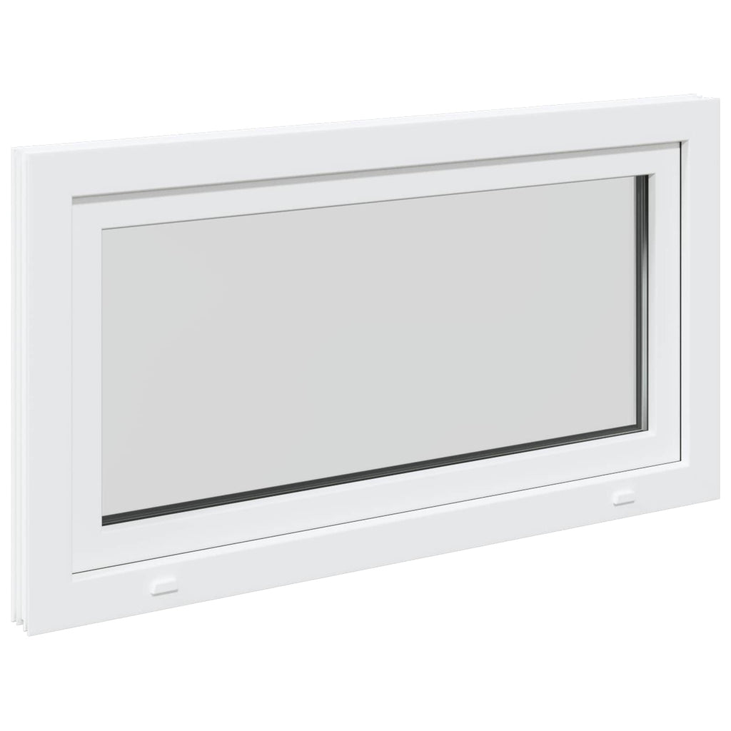 vidaXL Biała wewnętrzna kolor okna piwnicznego RISOR 110 x 55 cm