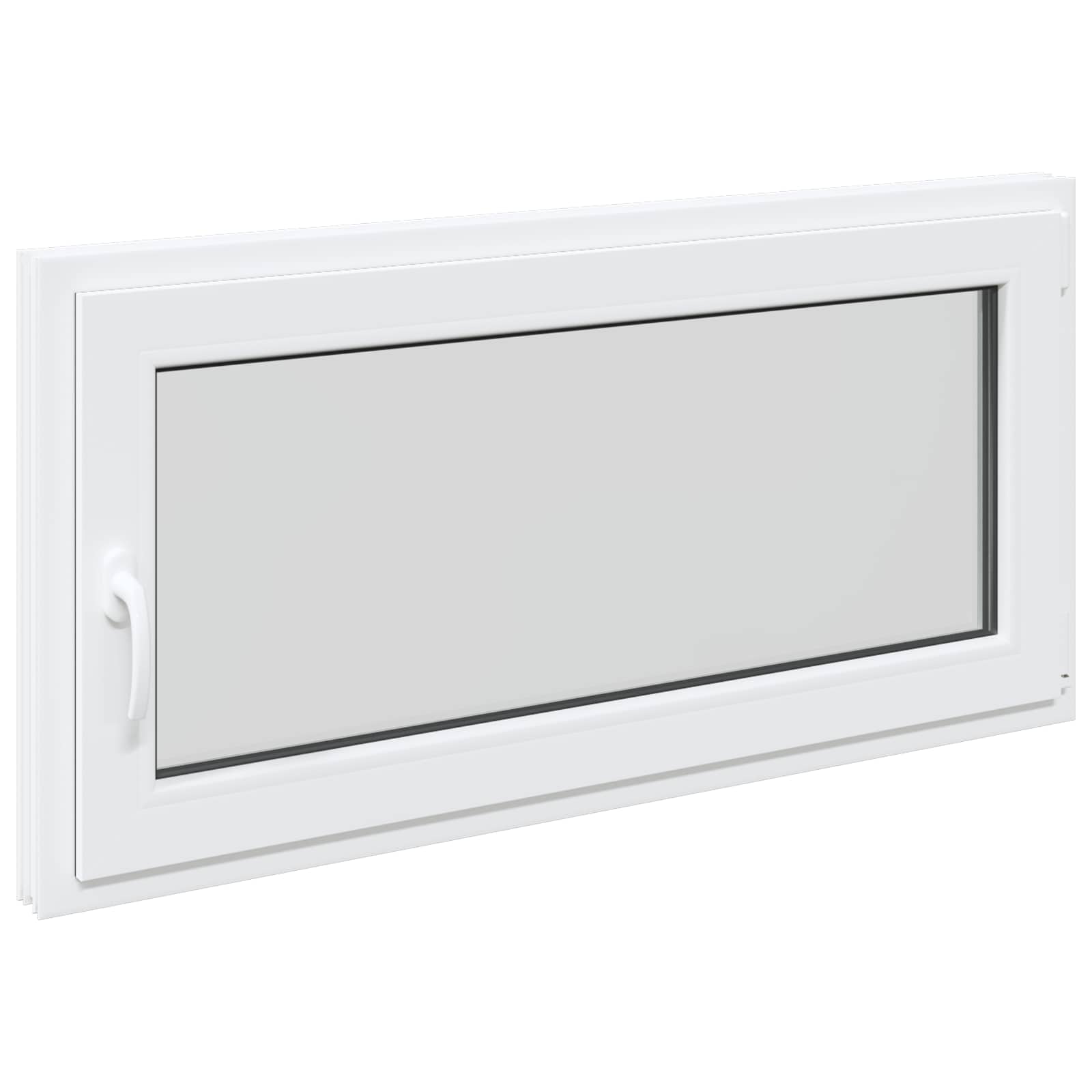 vidaXL Biała wewnętrzna kolor okna piwnicznego RISOR 120 x 55 cm