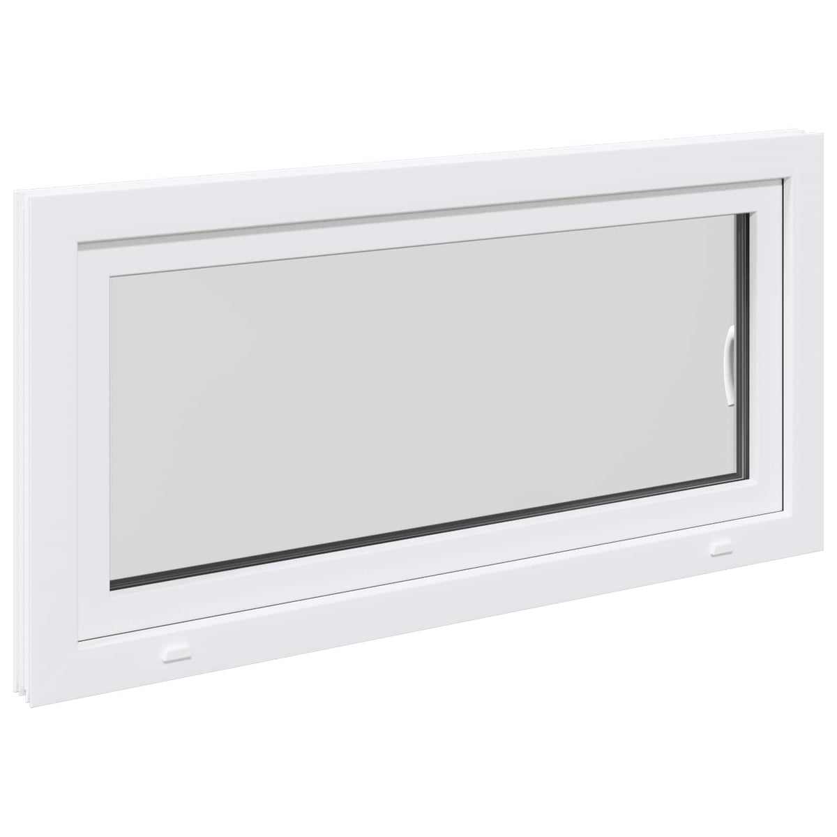 vidaXL Biała wewnętrzna kolor okna piwnicznego RISOR 120 x 55 cm