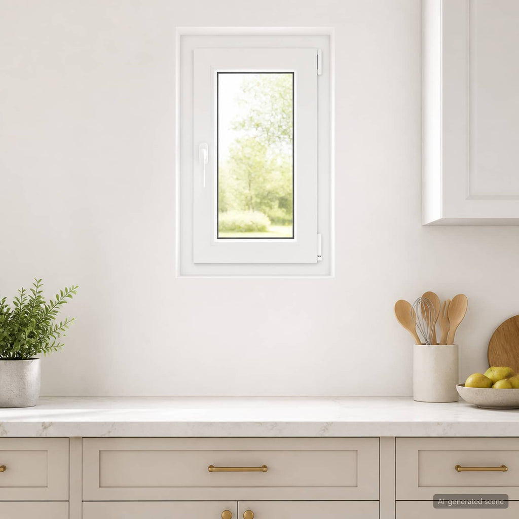 vidaXL Biała wewnętrzna kolor okna piwnicznego RISOR 40 x 80 cm