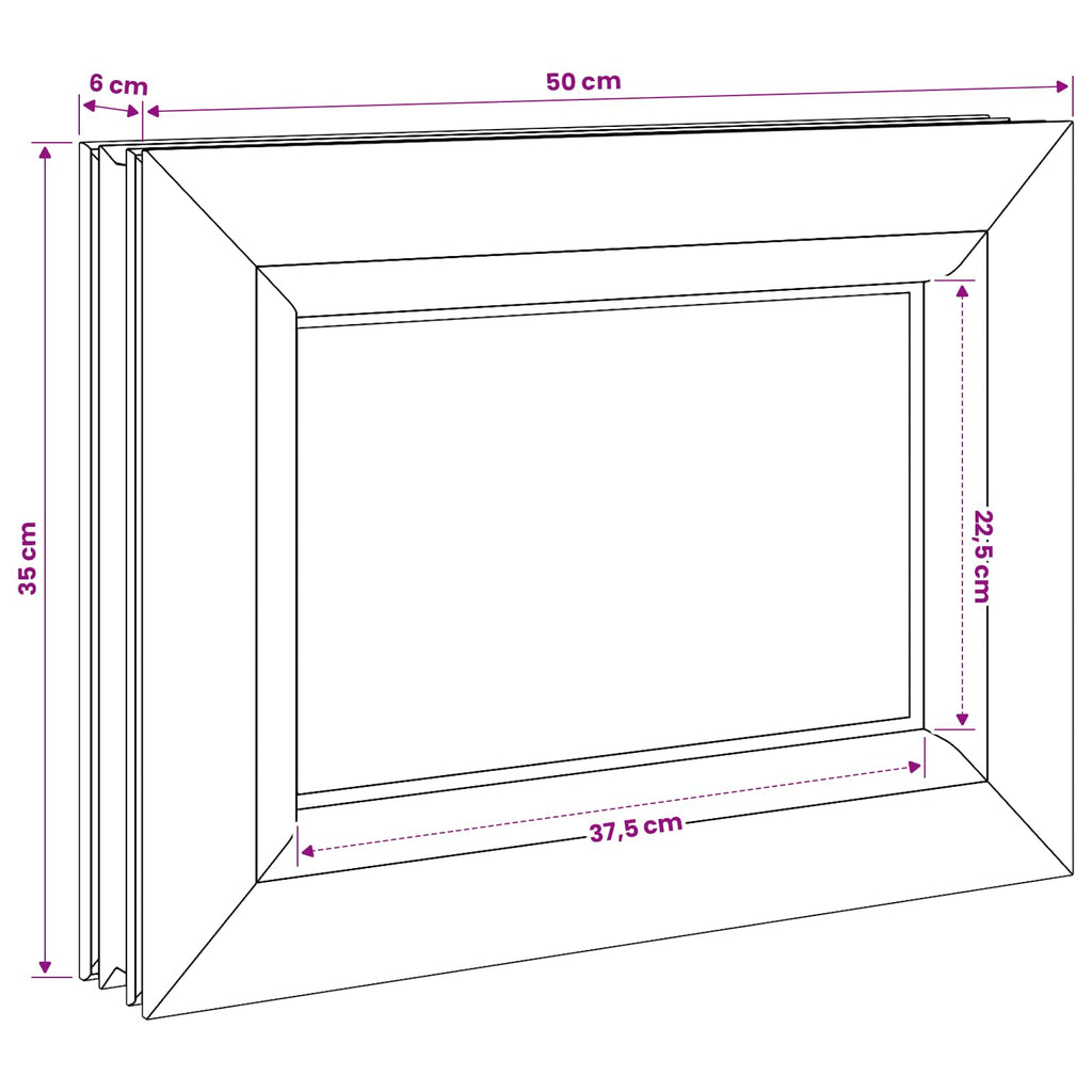 vidaXL Okno piwniczne wewnętrzny kolor biały RISOR 50 x 35 cm