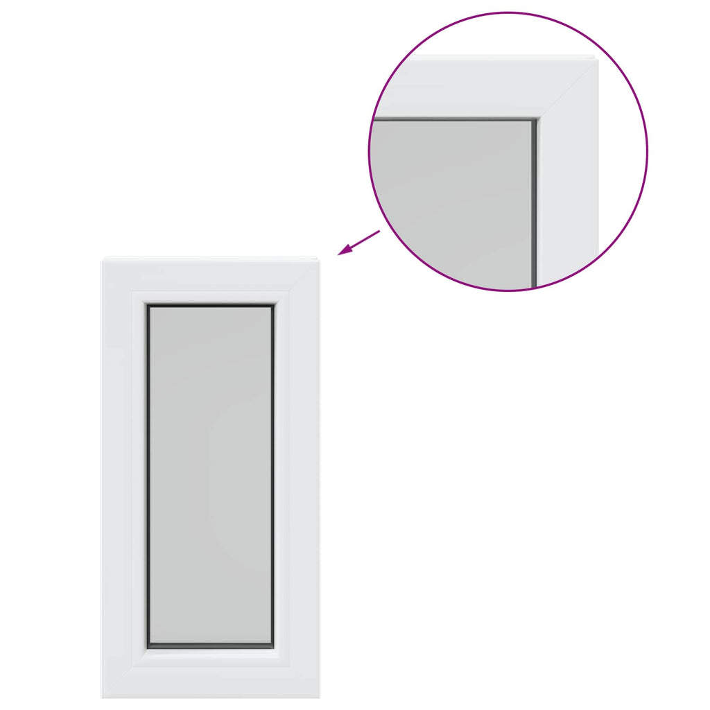 vidaXL Okno piwniczne wewnętrzny kolor biały RISOR 35 x 55 cm