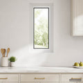 vidaXL Okno piwniczne wewnętrzny kolor biały RISOR 30 x 80 cm