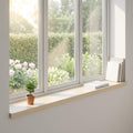 vidaXL Parapety 2 szt. Biały 140 x 15 x 2 cm Dąb lite