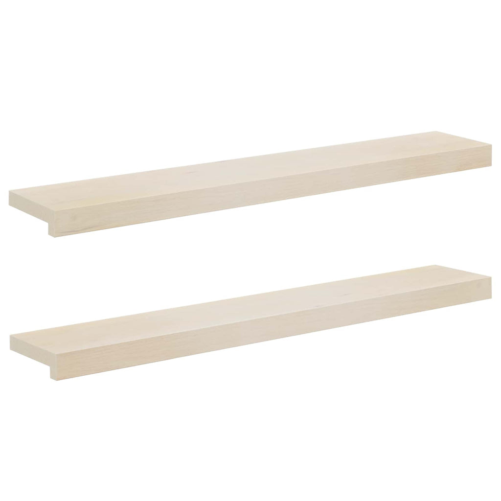vidaXL Parapety 2 szt. Biały 90 x 20 x 2 cm Dąb lite