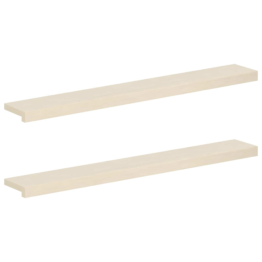 vidaXL Parapety 2 szt. Biały 120 x 20 x 2 cm Dąb lite
