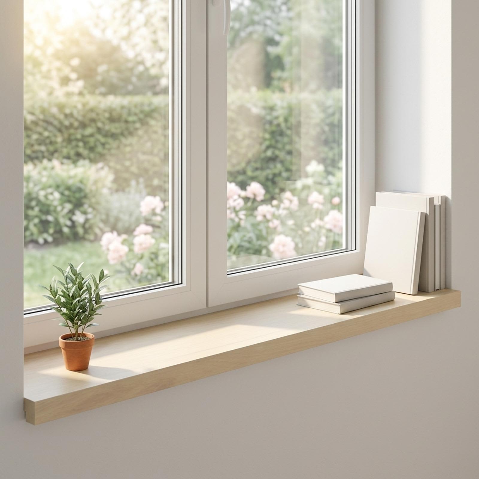 vidaXL Parapety 2 szt. Biały 80 x 25 x 2 cm Dąb lite