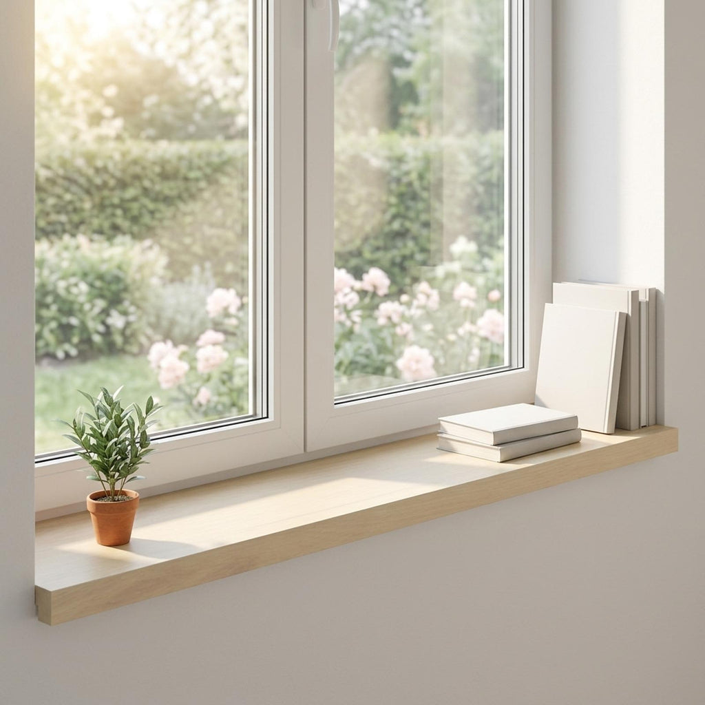 vidaXL Parapety 2 szt. Biały 100 x 30 x 2 cm Dąb lite