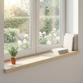 vidaXL Parapety 2 szt. Biały 100 x 30 x 2 cm Dąb lite