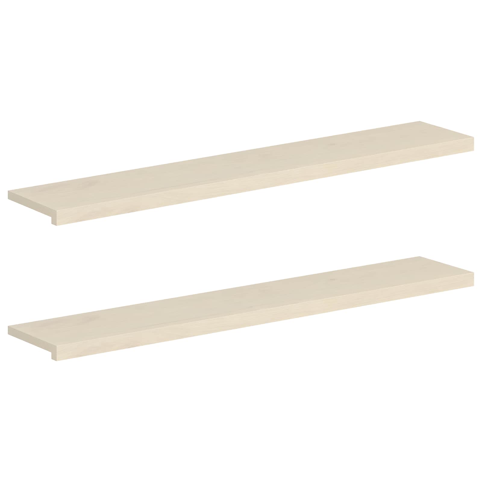 vidaXL Parapety 2 szt. Biały 140 x 25 x 2 cm Dąb lite