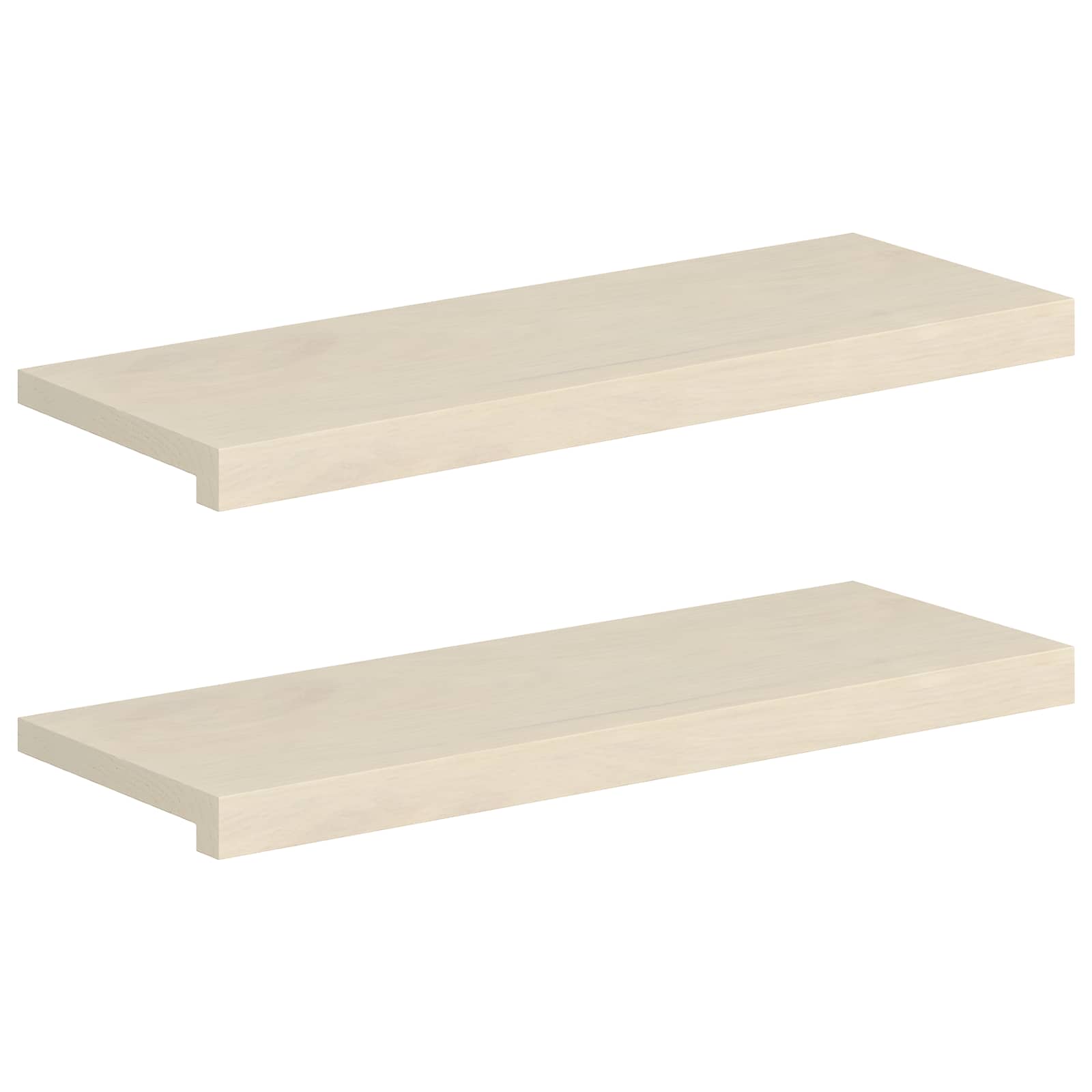 vidaXL Parapety 2 szt. Biały 70 x 30 x 2 cm Dąb lite