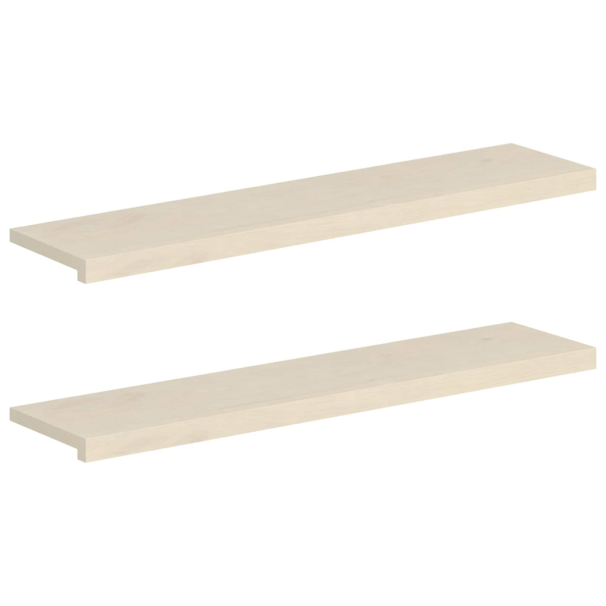 vidaXL Parapety 2 szt. Biały 120 x 30 x 2 cm Dąb lite