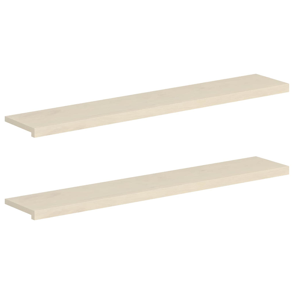 vidaXL Parapety 2 szt. Biały 160 x 30 x 2 cm Dąb lite