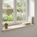 vidaXL Parapety 2 szt. Biały 100 x 40 x 2 cm Dąb lite