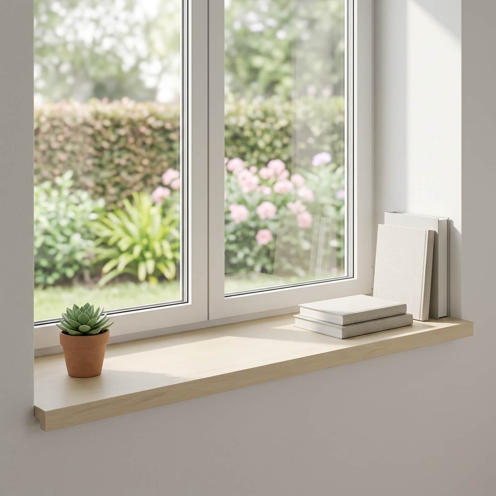 vidaXL Parapety 2 szt. Biały 80 x 40 x 2 cm Dąb lite