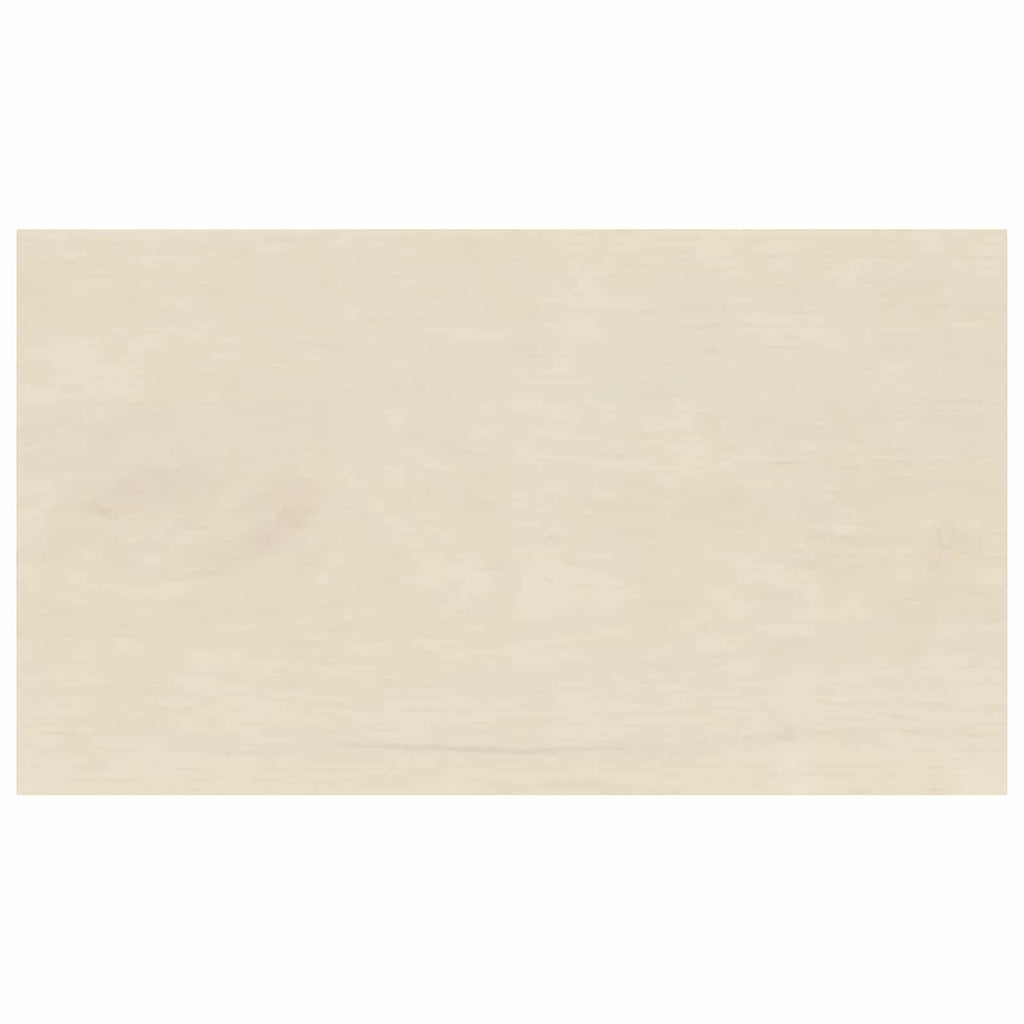 vidaXL Parapety 2 szt. Biały 70 x 30 x 2 cm Dąb lite
