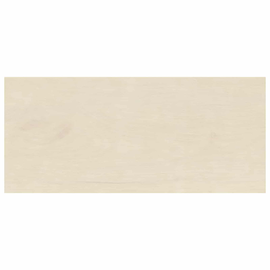 vidaXL Parapety 2 szt. Biały 90 x 40 x 2 cm Dąb lite