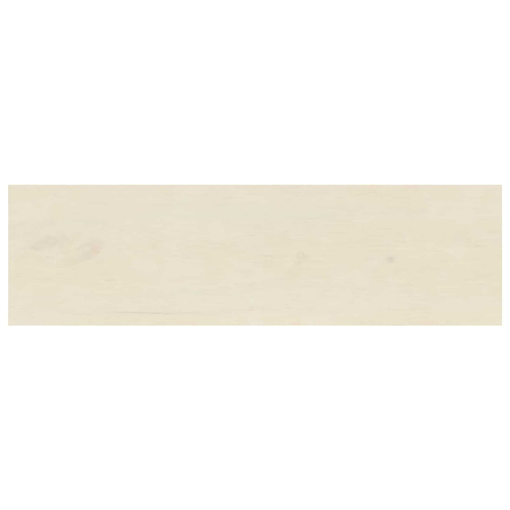 vidaXL Parapety 2 szt. Biały 140 x 40 x 2 cm Dąb lite