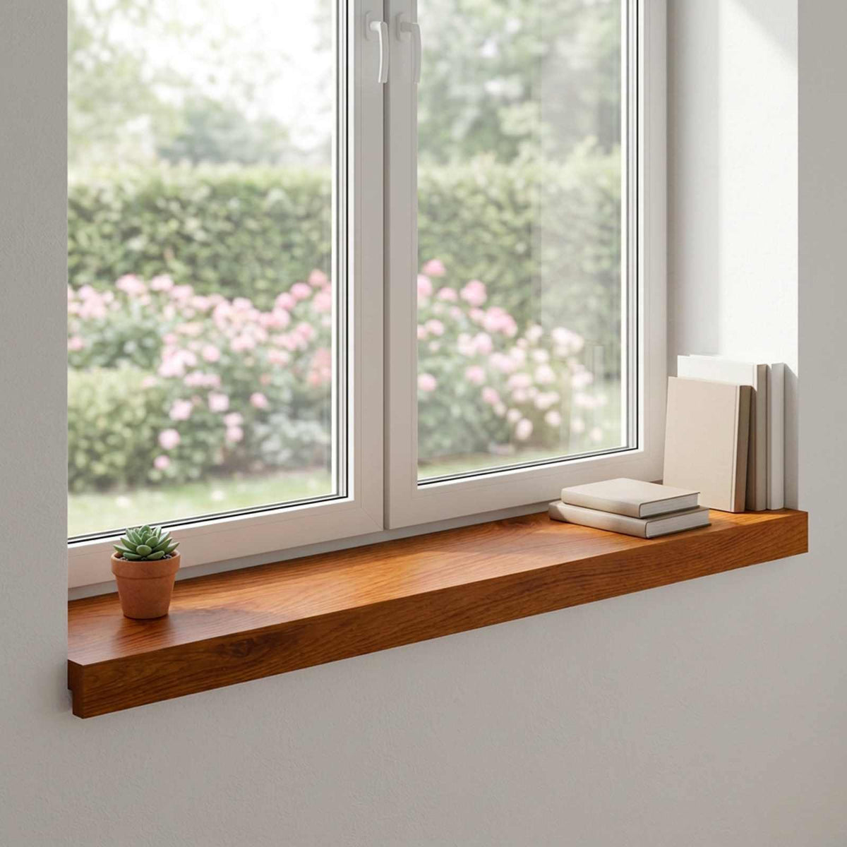 vidaXL Parapety 2 szt. brązowy 90 x 20 x 2 cm Dąb lite