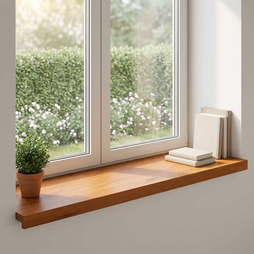 vidaXL Parapety 2 szt. brązowy 100 x 40 x 2 cm Dąb lite