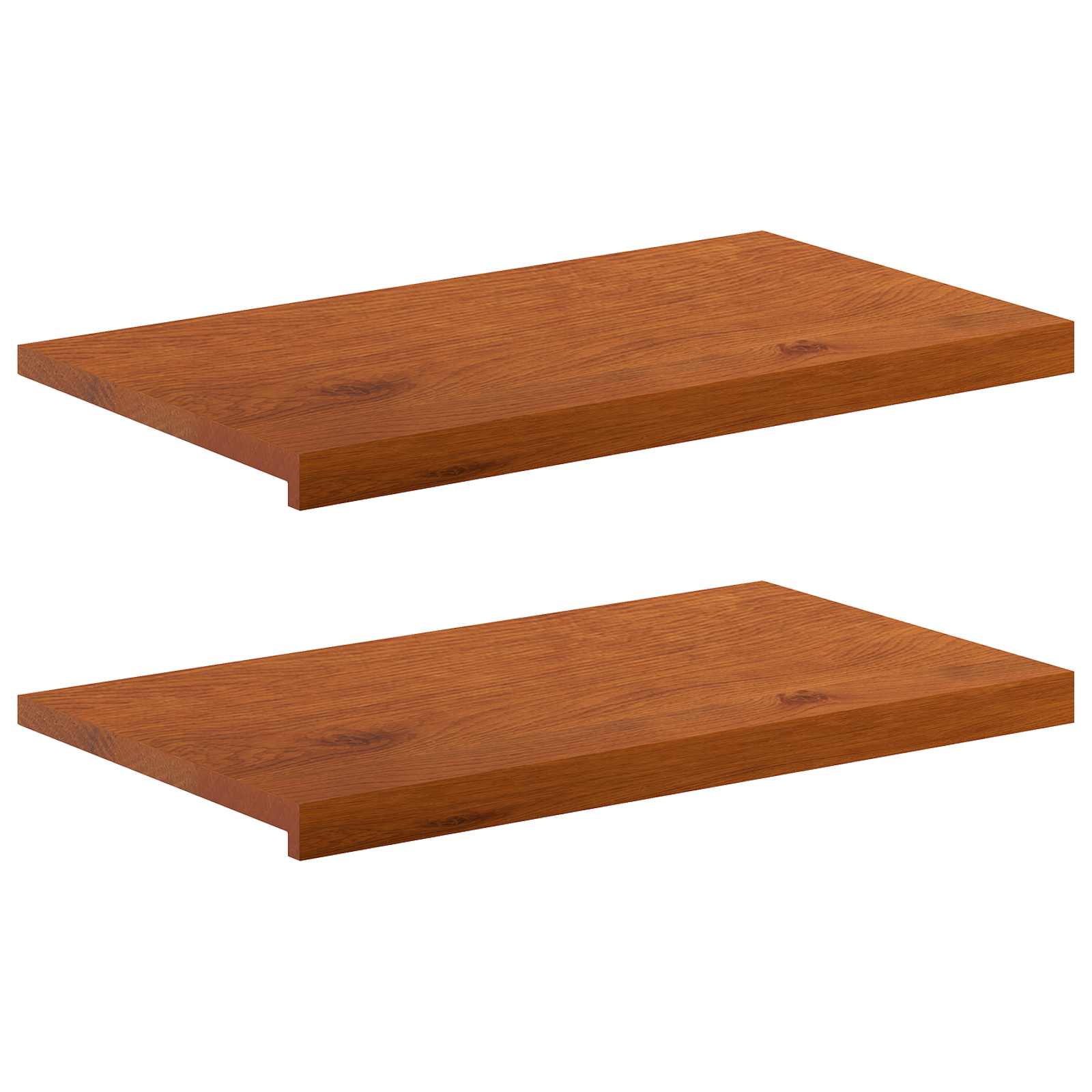 vidaXL Parapety 2 szt. brązowy 70 x 30 x 2 cm Dąb lite