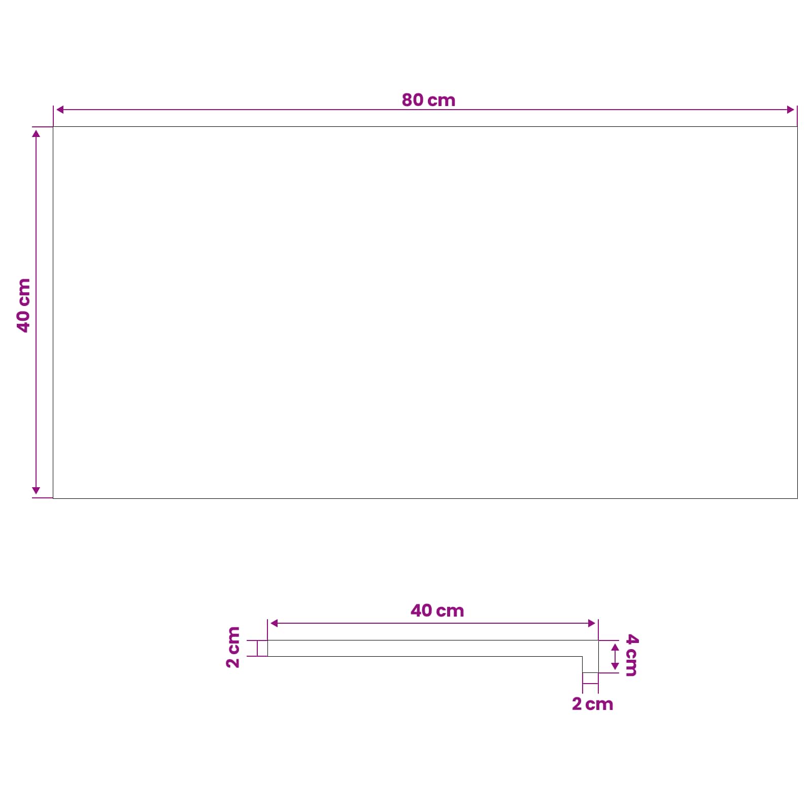 vidaXL Parapety 2 szt. brązowy 80 x 40 x 2 cm Dąb lite