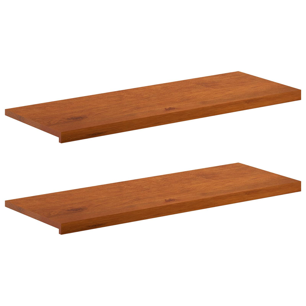 vidaXL Parapety 2 szt. brązowy 110 x 40 x 2 cm Dąb lite