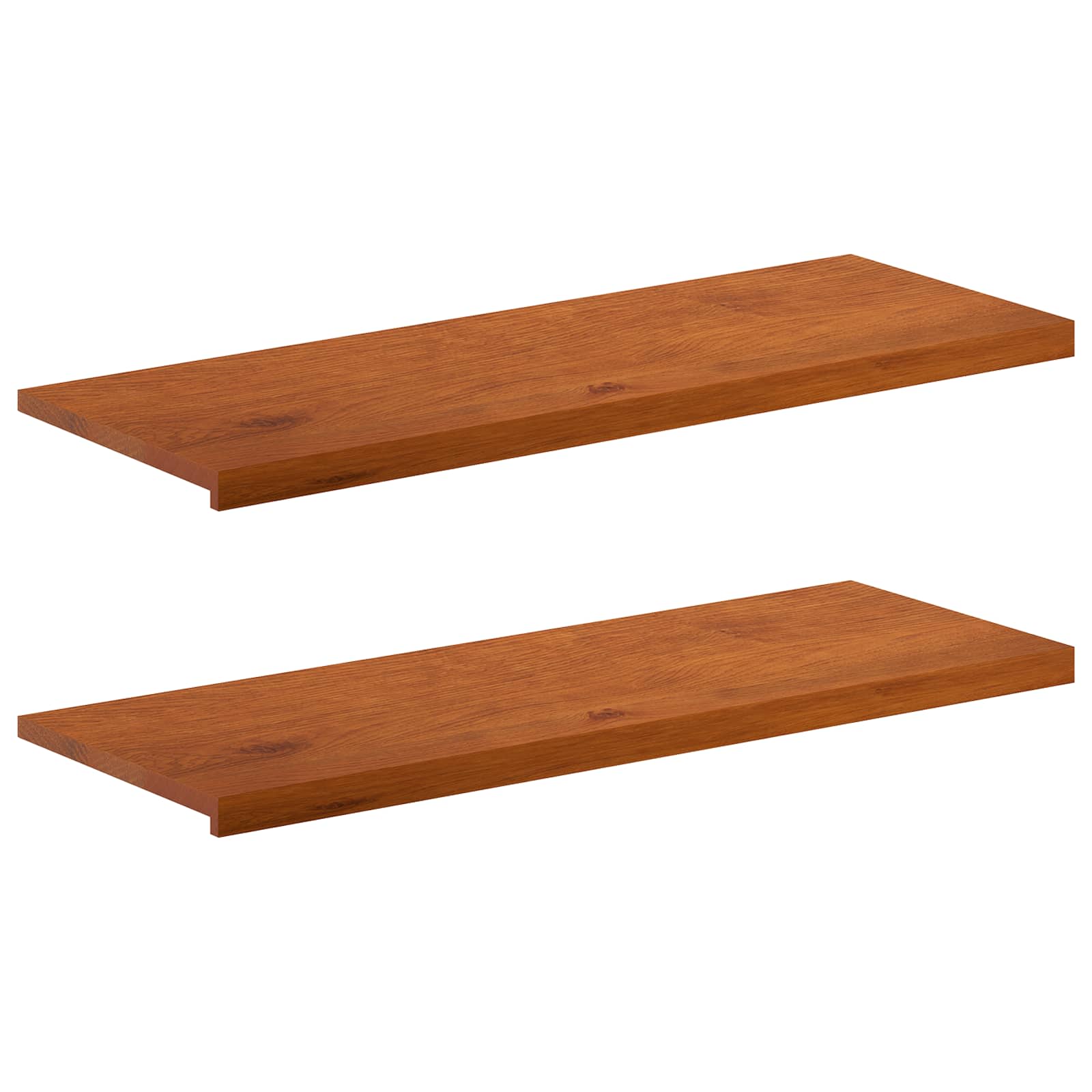 vidaXL Parapety 2 szt. brązowy 110 x 40 x 2 cm Dąb lite