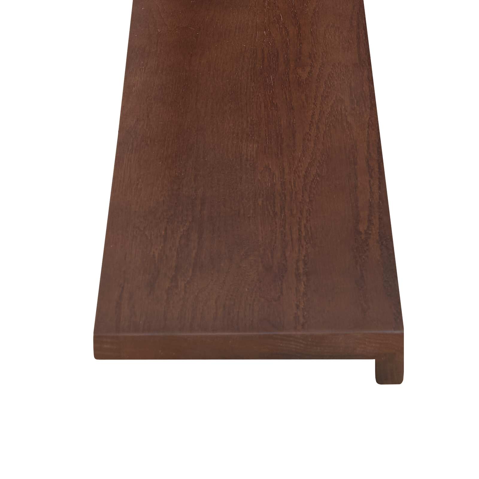 vidaXL Parapety 2 szt. Ciemny brąz 80 x 15 x 2 cm Dąb lite