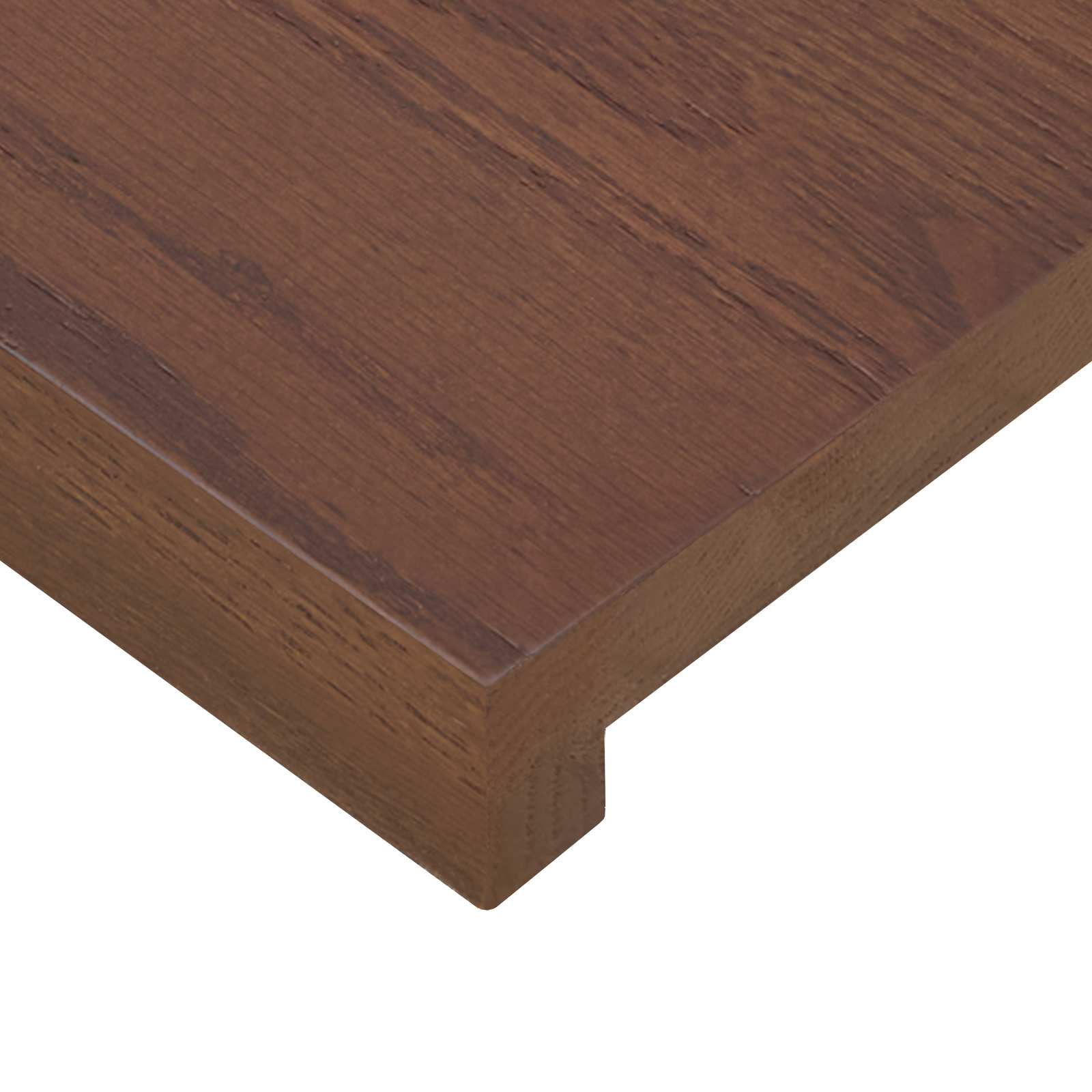vidaXL Parapety 2 szt. Ciemny brąz 80 x 25 x 2 cm Dąb lite