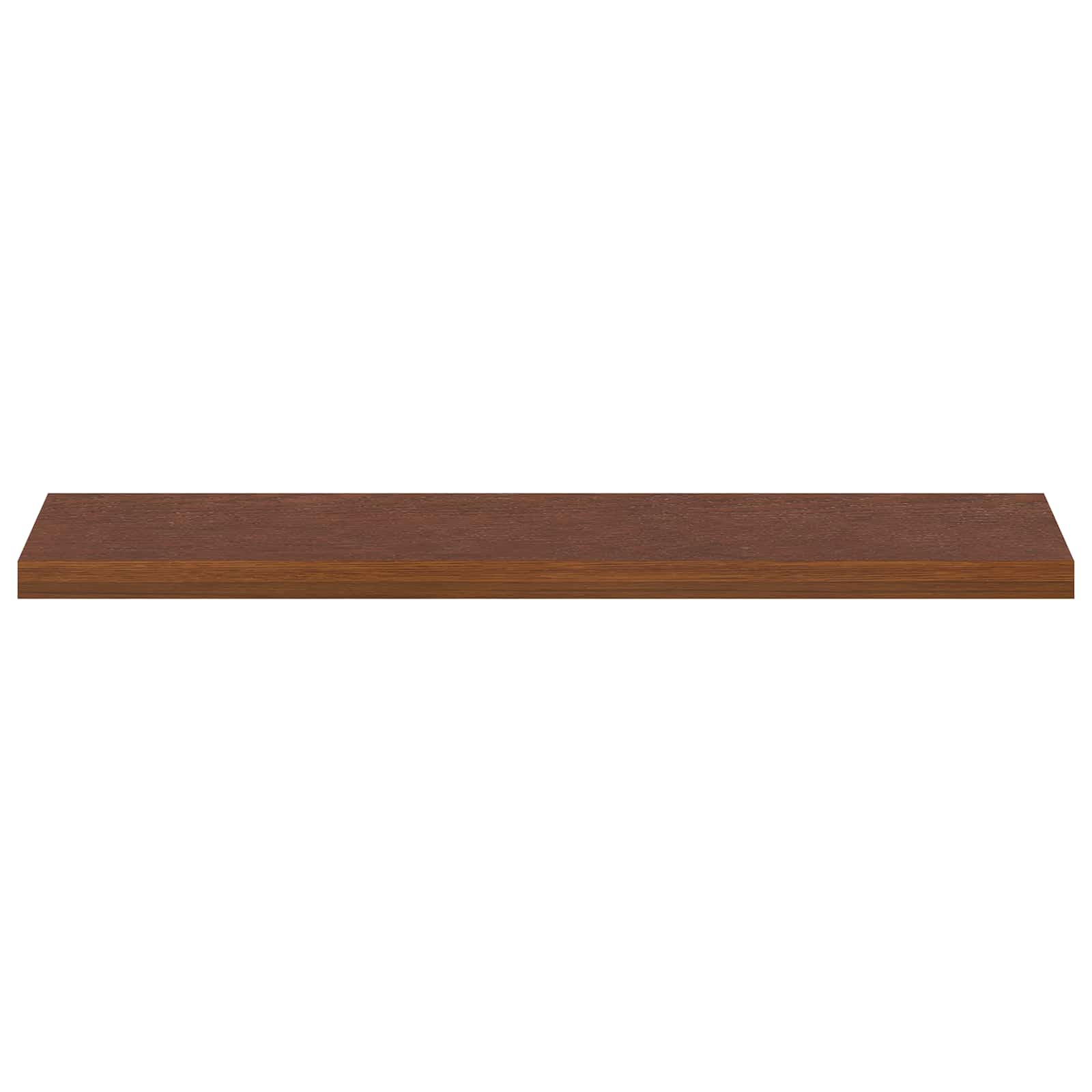 vidaXL Parapety 2 szt. Ciemny brąz 120 x 25 x 2 cm Dąb lite