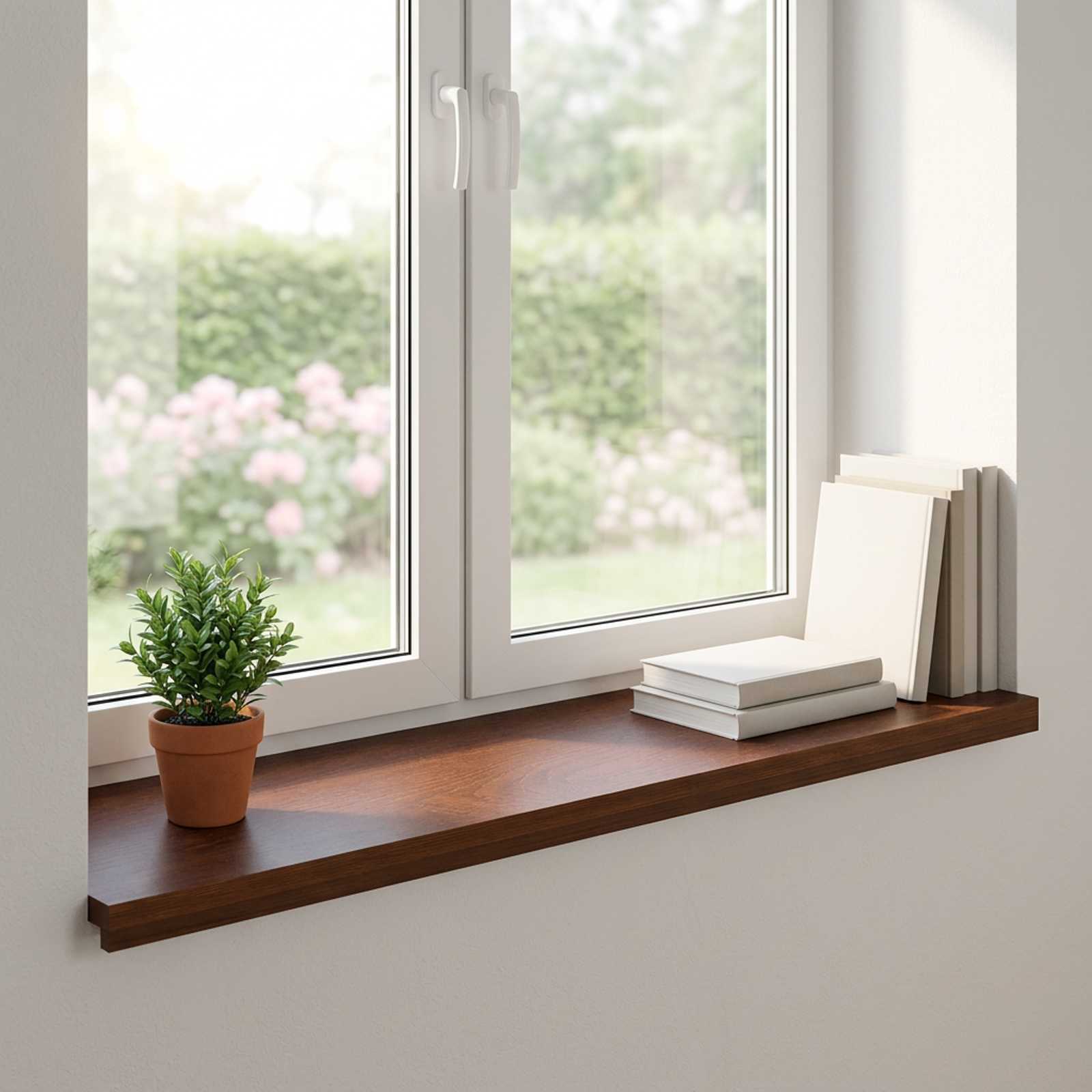 vidaXL Parapety 2 szt. Ciemny brąz 100 x 40 x 2 cm Dąb lite