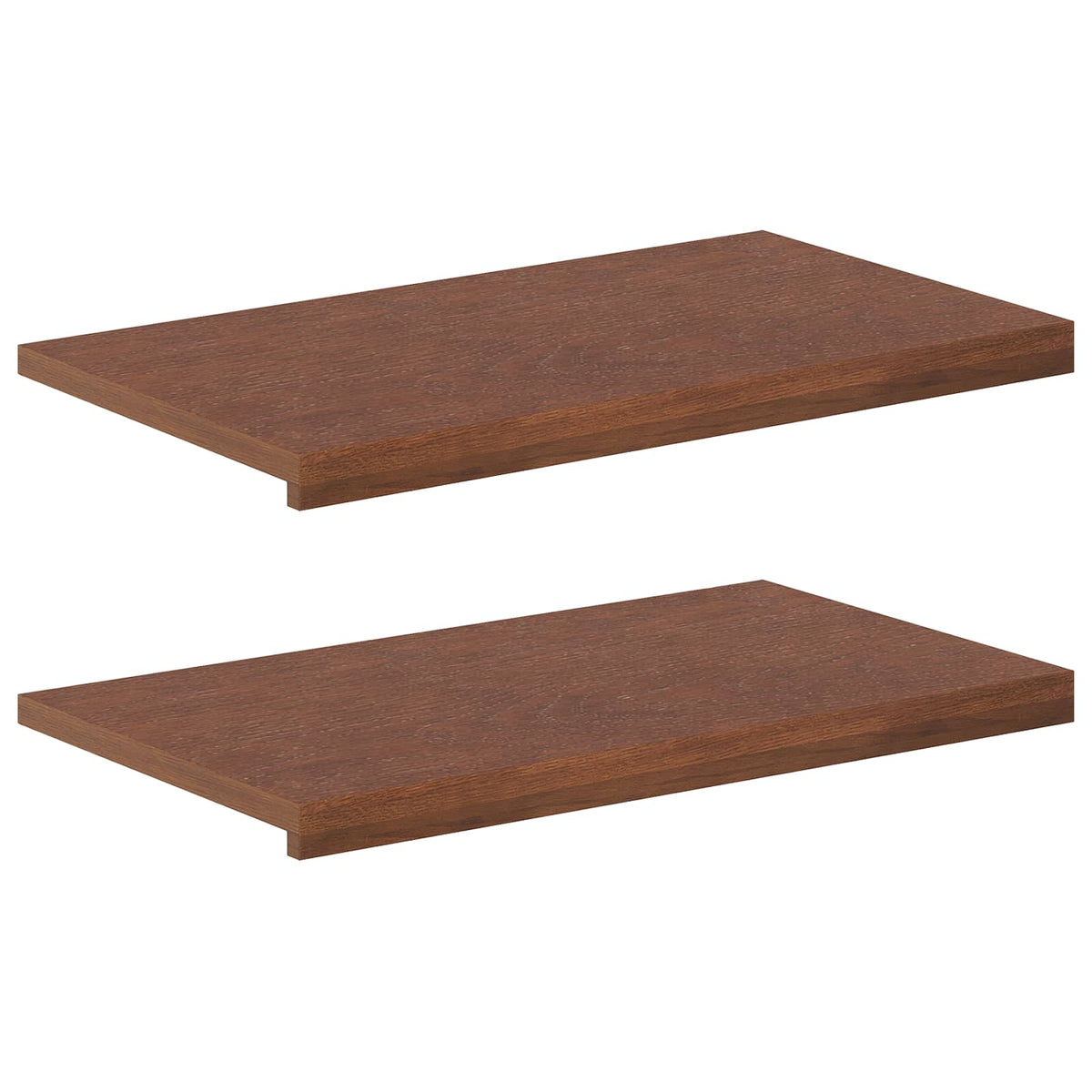 vidaXL Parapety 2 szt. Ciemny brąz 80 x 40 x 2 cm Dąb lite