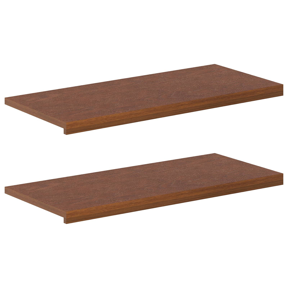 vidaXL Parapety 2 szt. Ciemny brąz 90 x 40 x 2 cm Dąb lite