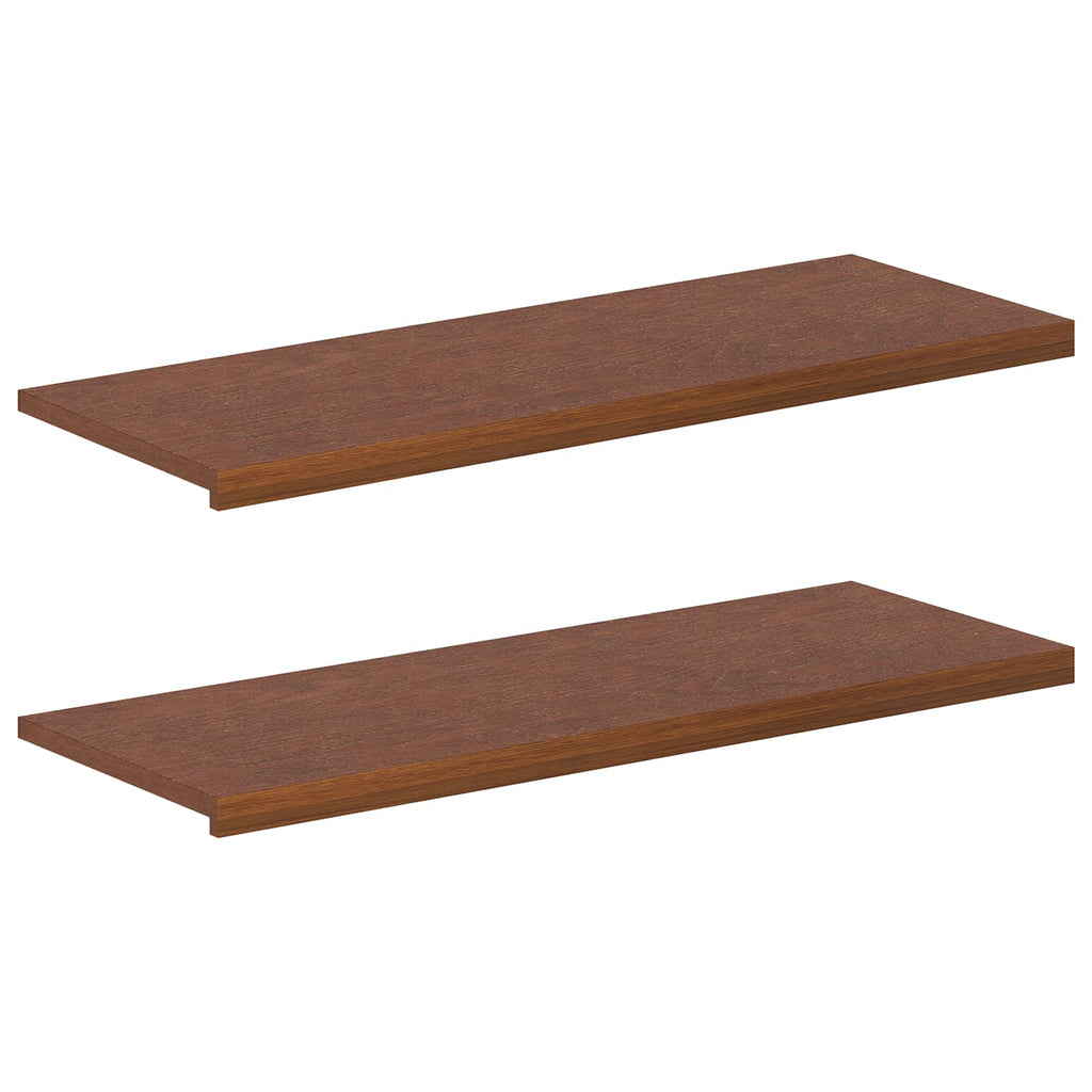 vidaXL Parapety 2 szt. Ciemny brąz 120 x 40 x 2 cm Dąb lite