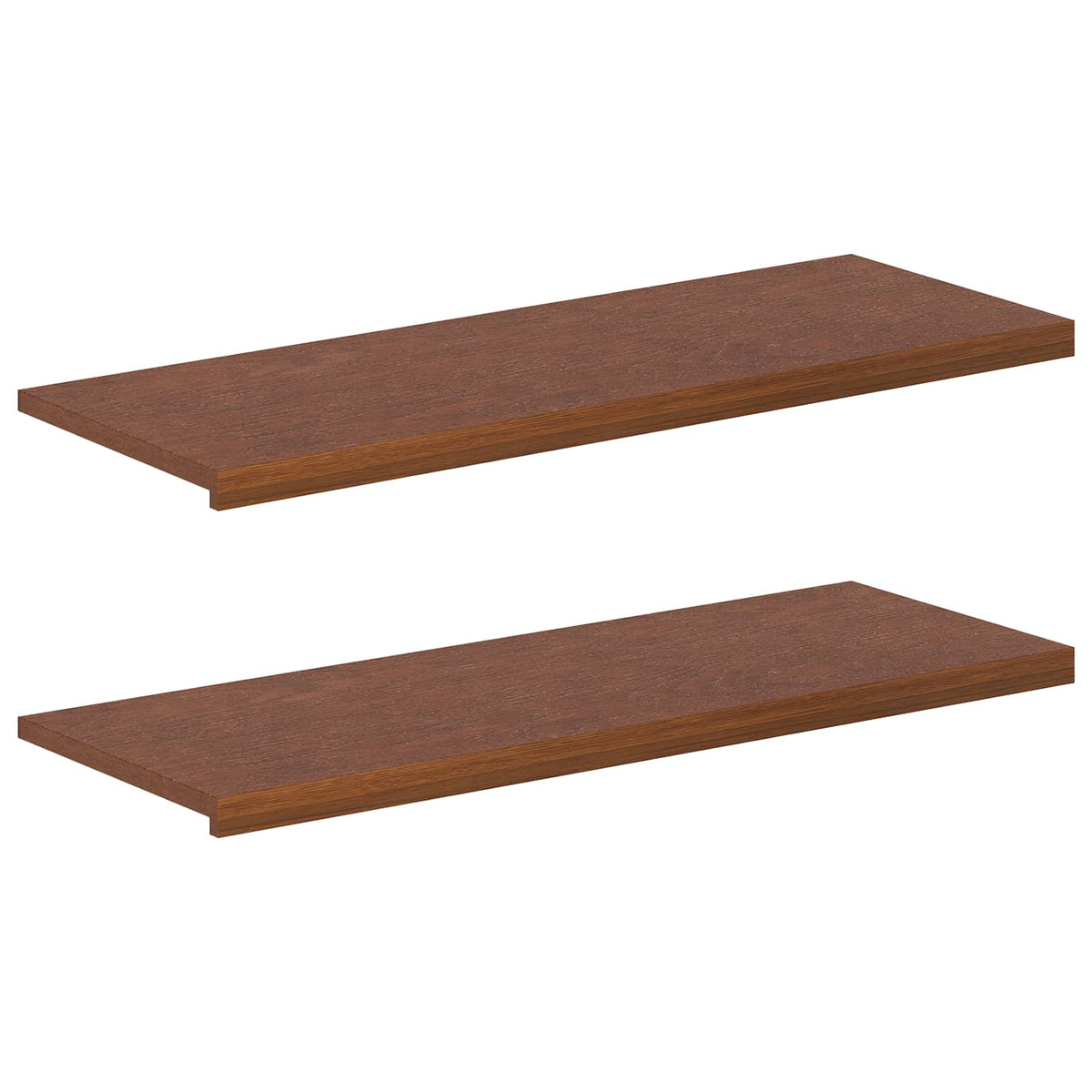 vidaXL Parapety 2 szt. Ciemny brąz 120 x 40 x 2 cm Dąb lite