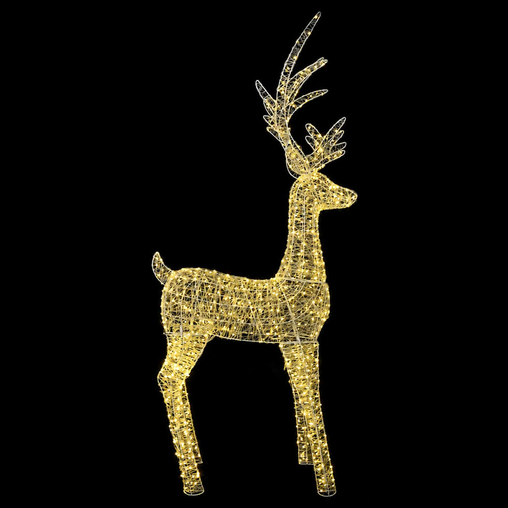 vidaXL Renifer świąteczny LED (motyw świetlny) 1000 LED Ciepła biel
