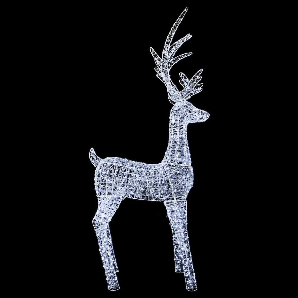 vidaXL Renifer świąteczny LED (motyw świetlny) 1000 LED Zimna biel