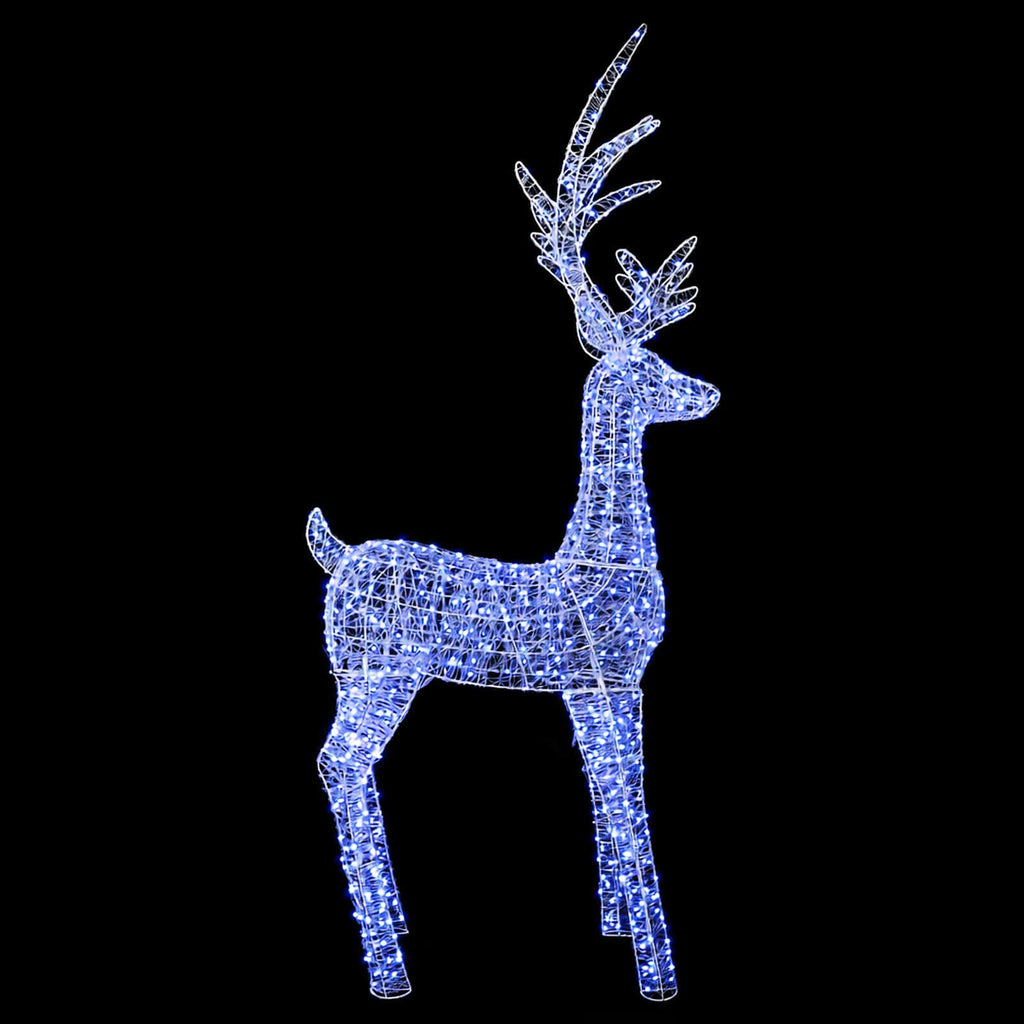 vidaXL Renifer świąteczny LED (motyw świetlny) 1000 LED Niebieski