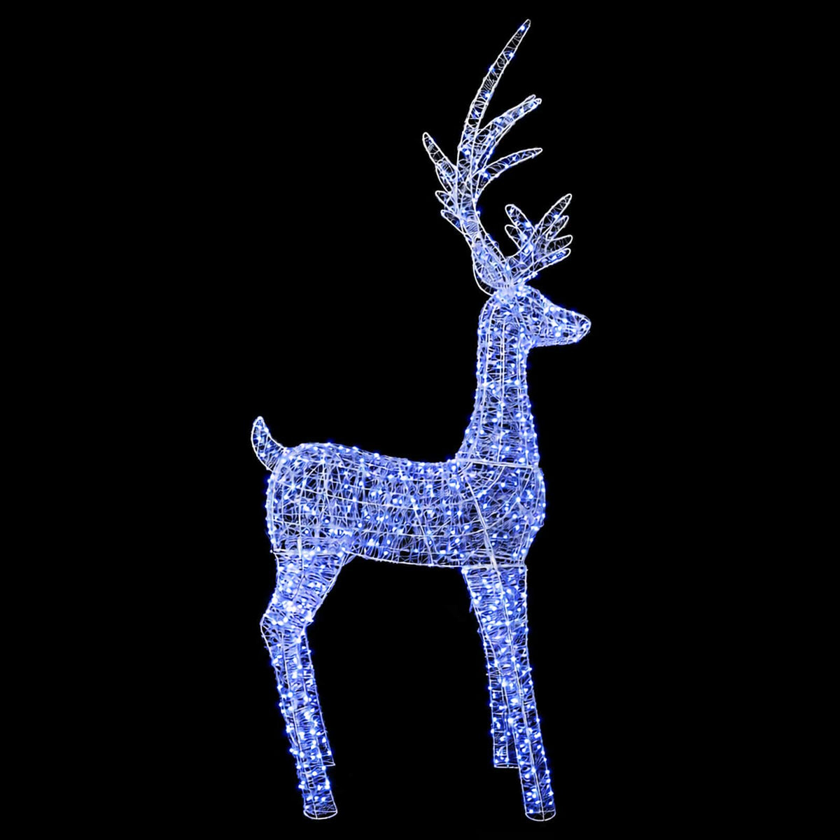 vidaXL Renifer świąteczny LED (motyw świetlny) 1000 LED Niebieski